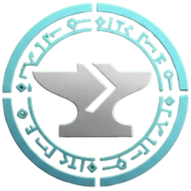The Conversion Forge anvil mark in its teal ring